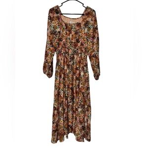 Hayden NWT Fall Floral Dress Sz S Boho Cowgirl Western Wedding Special Occasion